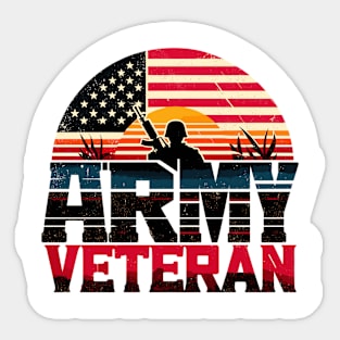 ARMY VETERAN Sticker